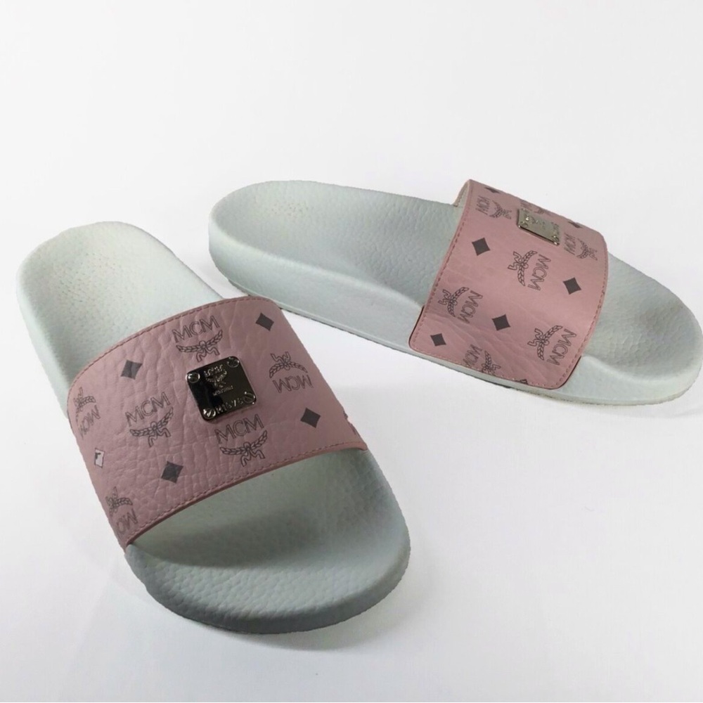MCM Collection Visetos Slides Pink W38